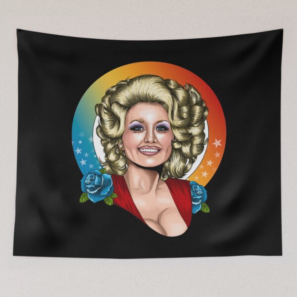 Item preview, Dolly Parton Flower Roseblue  designed and sold by JohnRHand.