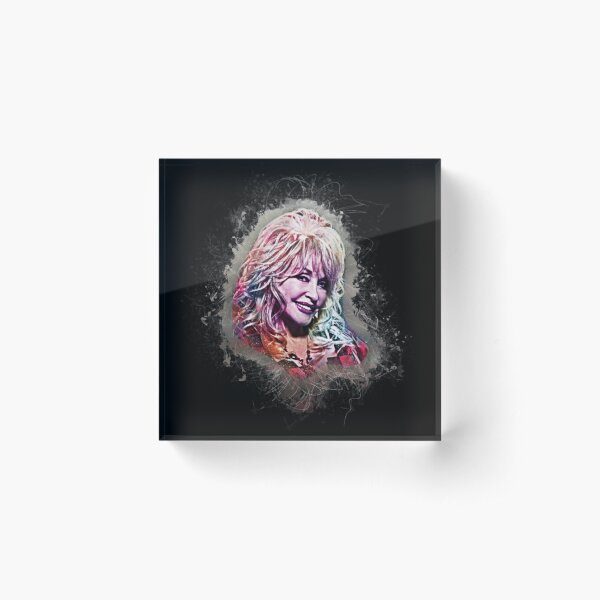 Dolly Parton Popart Acrylic Block