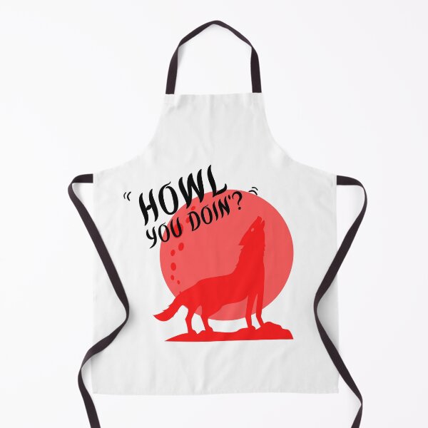 Item preview, Funny Wolf Howling Design|Howl you doing? designed and sold by Red-ElYoubi.