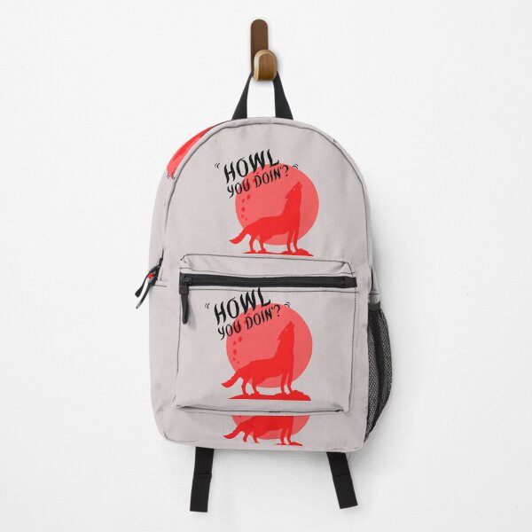 Item preview, Funny Wolf Howling Design|Howl you doing? designed and sold by Red-ElYoubi.
