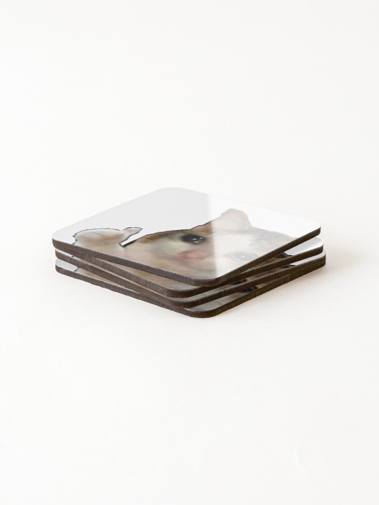 Thumbnail 4 of 5, Coasters (Set of 4), Crying Cat designed and sold by RadiateCo.