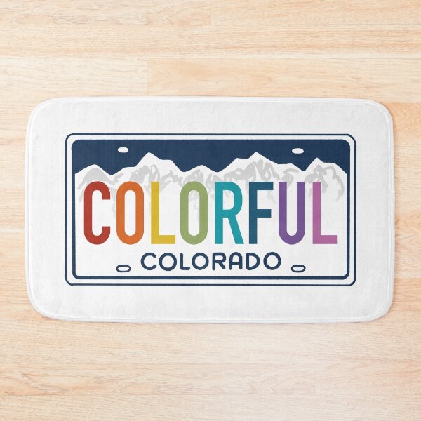 Item preview, Colorful Colorado Rainbow - Colorado License Plate Design designed and sold by ExploreColorado.