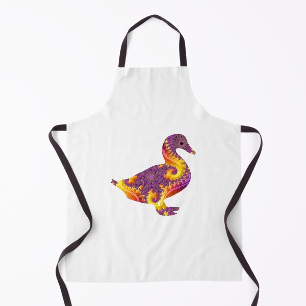 Item preview, Purple and Gold Fractal Duck designed and sold by Elisabeth Lucas.