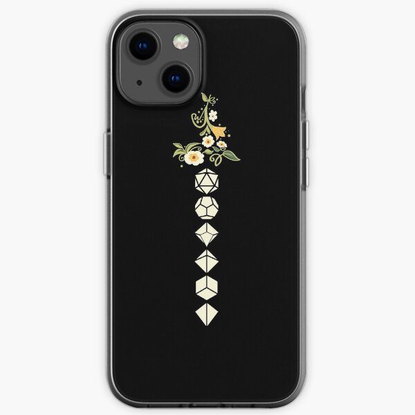 Dice Sword Plants and Flowers Hilt Tabletop RPG iPhone Soft Case