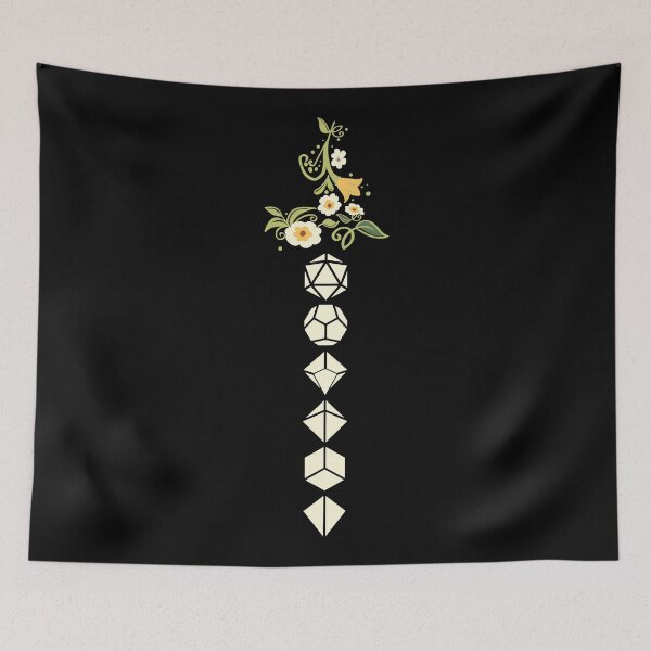 Item preview, Dice Sword Plants and Flowers Hilt Tabletop RPG designed and sold by pixeptional.
