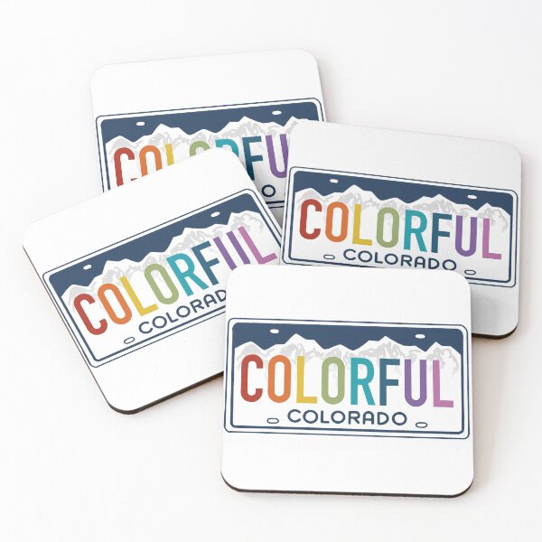 Item preview, Colorful Colorado Rainbow - Colorado License Plate Design designed and sold by ExploreColorado.