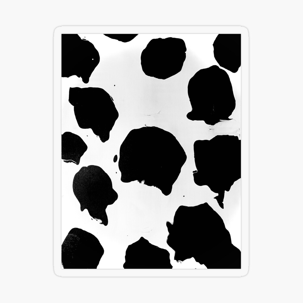 GOOD MOO Cows Lover Aesthetic Cow Print pattern Black and White