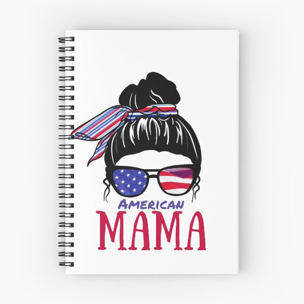 Item preview, 4th of July Messy Bun | American Mama designed and sold by Mixture-DESIGN.
