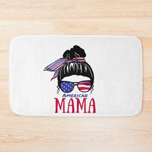 Item preview, 4th of July Messy Bun | American Mama designed and sold by Mixture-DESIGN.