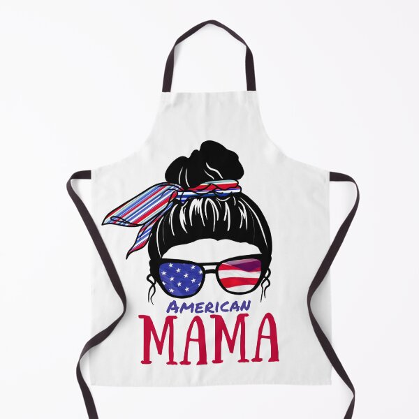 Item preview, 4th of July Messy Bun | American Mama designed and sold by Mixture-DESIGN.