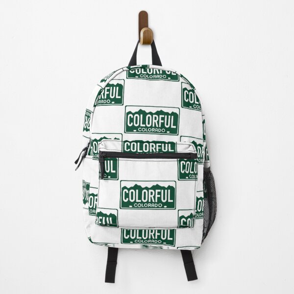 Item preview, Colorful Colorado White on Green - Colorado License Plate Design designed and sold by ExploreColorado.
