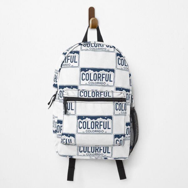 Item preview, Colorful Colorado Blue on White - Colorado License Plate Design designed and sold by ExploreColorado.