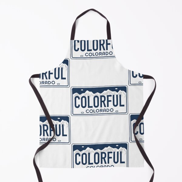 Item preview, Colorful Colorado Blue on White - Colorado License Plate Design designed and sold by ExploreColorado.
