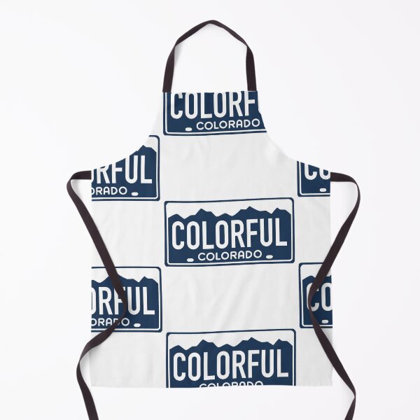 Item preview, Colorful Colorado White on Blue - Colorado License Plate Design designed and sold by ExploreColorado.