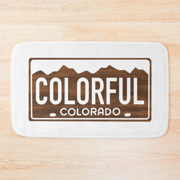 Item preview, Colorful Colorado Wooden - Colorado License Plate Design designed and sold by ExploreColorado.