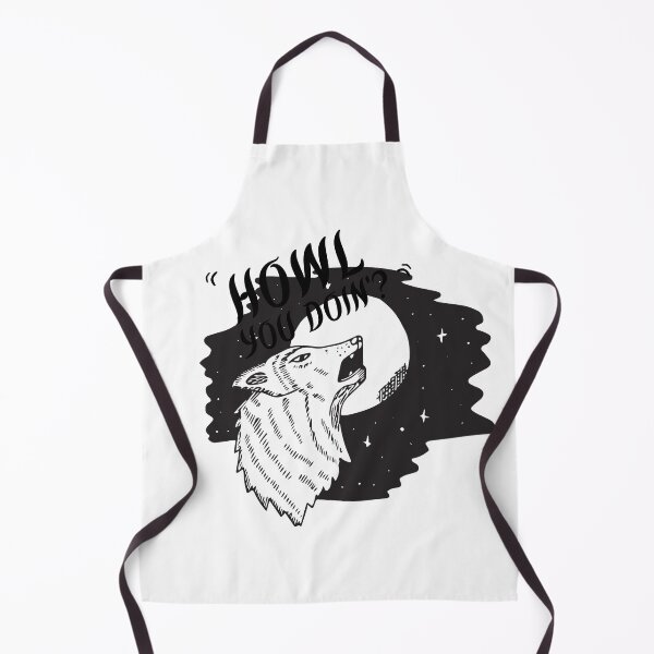 Item preview, Black and White Vintage Wolf Howling Design|Howl you doing? designed and sold by Red-ElYoubi.