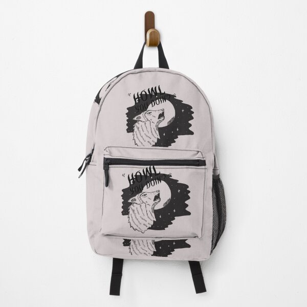 Item preview, Black and White Vintage Wolf Howling Design|Howl you doing? designed and sold by Red-ElYoubi.