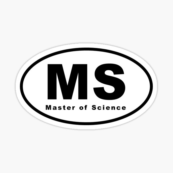 Item preview, MS (Master of Science) Oval designed and sold by kinetic-passion.