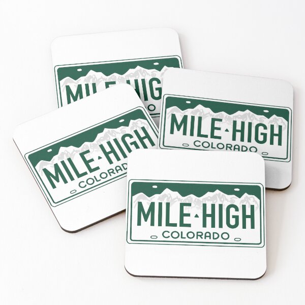 Item preview, Mile High City Green on White - Colorado License Plate Design designed and sold by ExploreColorado.