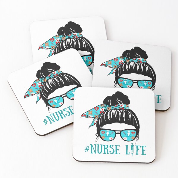 Item preview, Nurse Life Messy Bun designed and sold by Mixture-DESIGN.