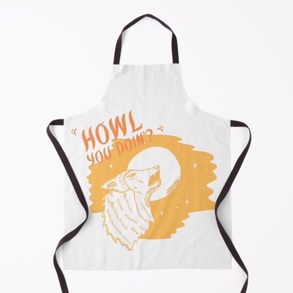 Item preview, Orange Vintage Wolf Howling Design|Howl you doing? designed and sold by Red-ElYoubi.