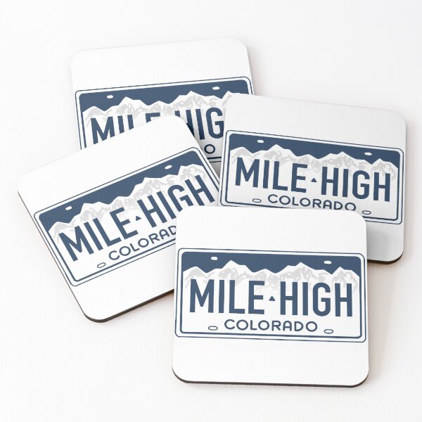 Item preview, Copy of Mile High City Blue on White - Colorado License Plate Design designed and sold by ExploreColorado.