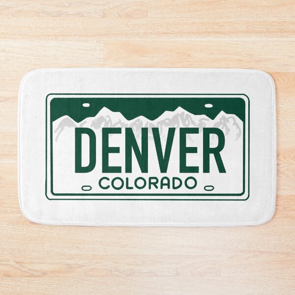 Item preview, Denver Colorado Green on White - Colorado License Plate Design designed and sold by ExploreColorado.