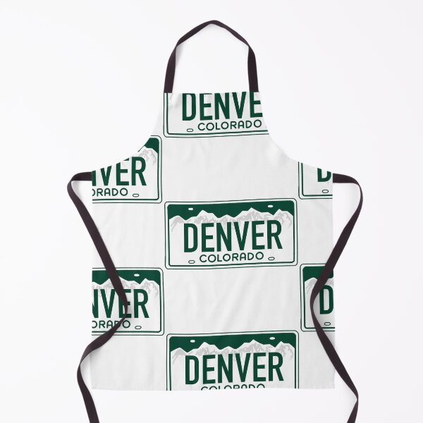 Artikelvorschau, Denver Colorado Groen op Wit - Het Ontwerp van de Kentekenplaat van Colorado entworfen und verkauft von ExploreColorado.