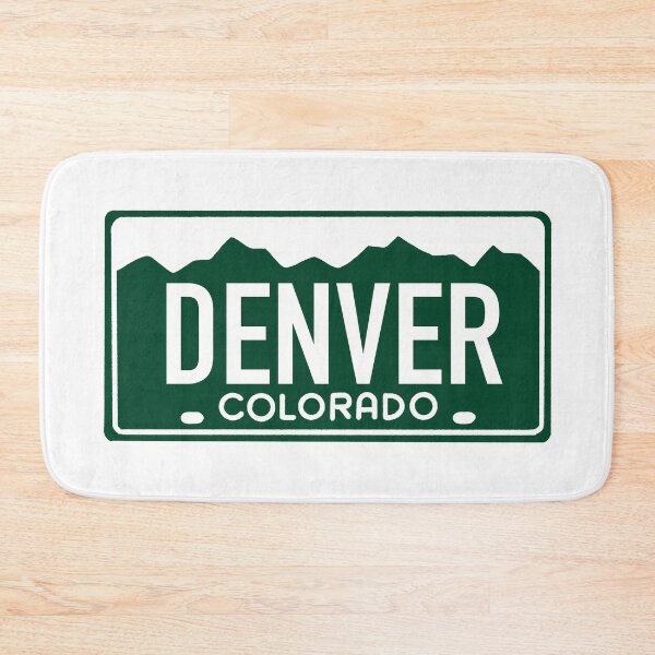 Item preview, Denver Colorado White on Green - Colorado License Plate Design designed and sold by ExploreColorado.