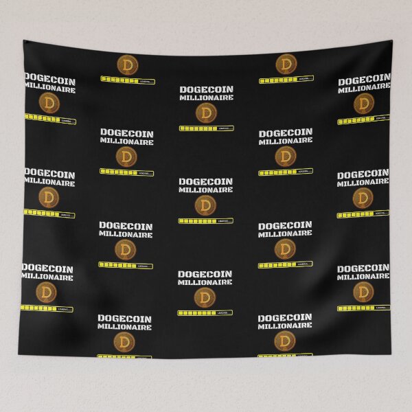 Item preview, Dogecoin Millionaire Loading, Funny Crypto Cryptocurrency designed and sold by Chic Threads Shop.