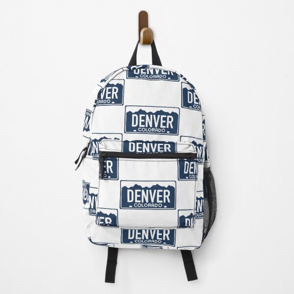 Item preview, Denver Colorado White on Blue - Colorado License Plate Design designed and sold by ExploreColorado.