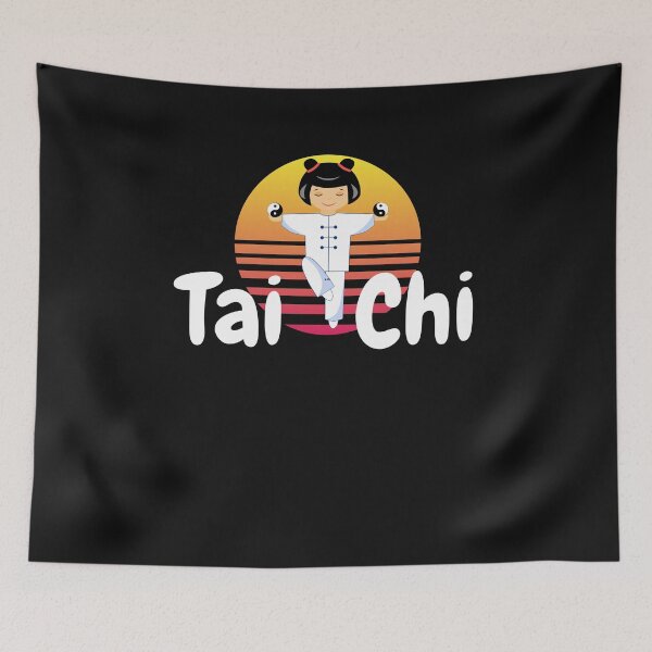 Item preview, Tai Chi Cute Girl on a Sunset designed and sold by Click-Like.