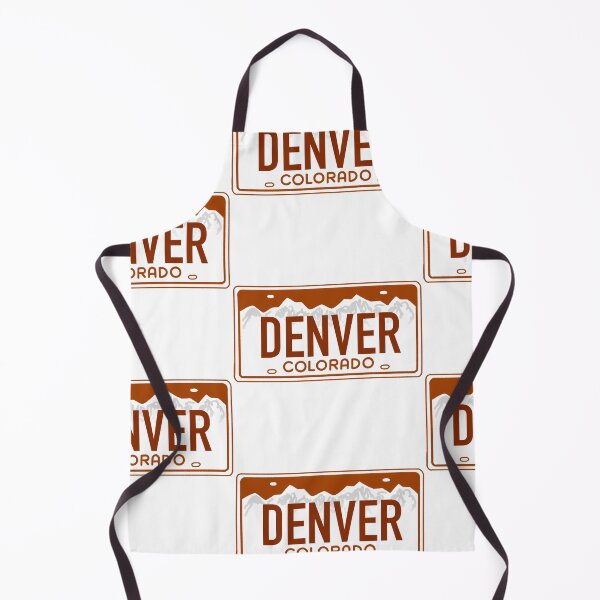 Artikelvorschau, Denver Colorado-sinaasappel op wit - het ontwerp van de kentekenplaat van Colorado entworfen und verkauft von ExploreColorado.