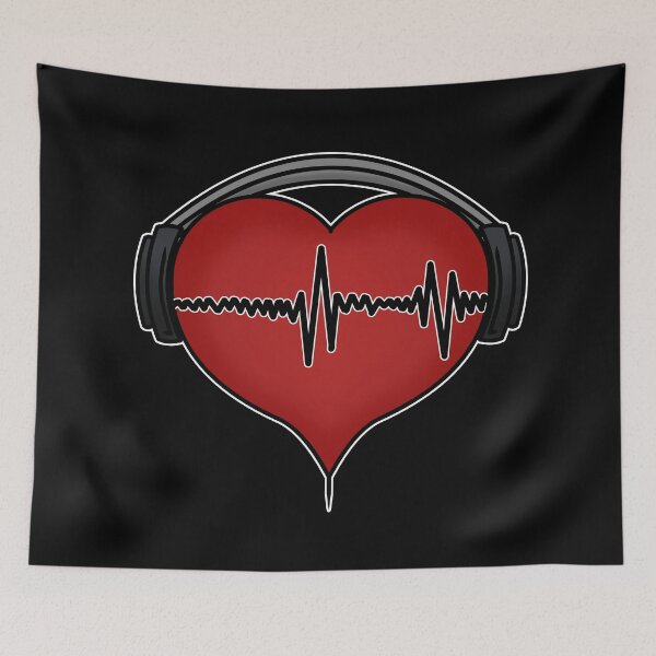 Item preview, Heartbeat - Black designed and sold by daniloramirezcr.