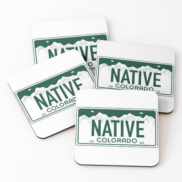 Item preview, Colorado Native Green on White - Colorado License Plate Design designed and sold by ExploreColorado.