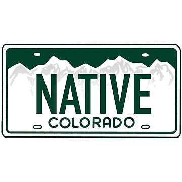 Rockies Colorado License Plate Sticker for Sale by