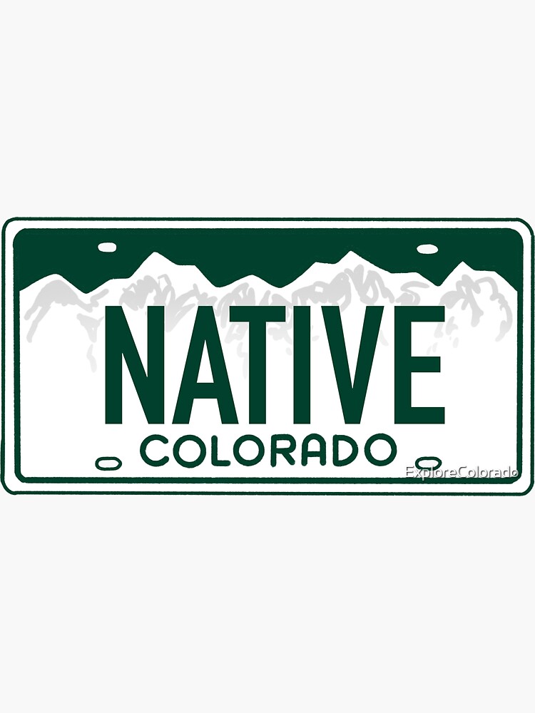 Colorado Native License Plate