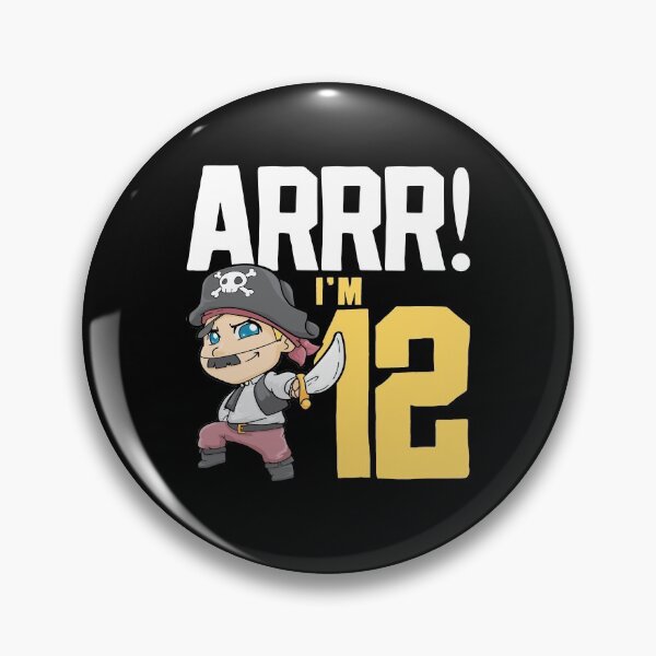 Item preview, 12th Birthday Pirate Twelve Years Old designed and sold by CreativeGiftShp.