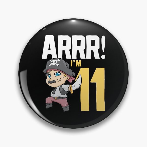 Item preview, 11th Birthday Pirate Eleven Years Old designed and sold by CreativeGiftShp.