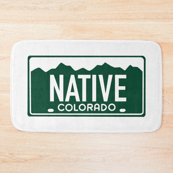 Item preview, Colorado Native White on Green - Colorado License Plate Design designed and sold by ExploreColorado.