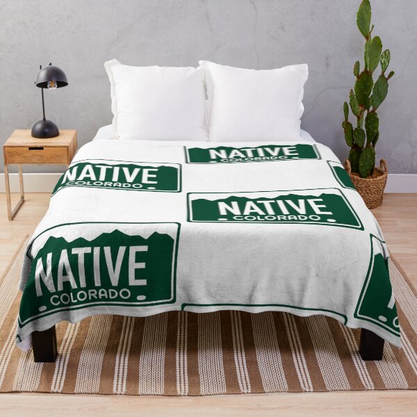 Item preview, Colorado Native White on Green - Colorado License Plate Design designed and sold by ExploreColorado.