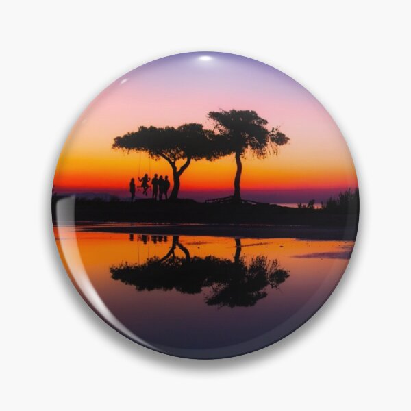 Item preview, Silhouette Of Tree Golden Hour designed and sold by 42nooARTS.