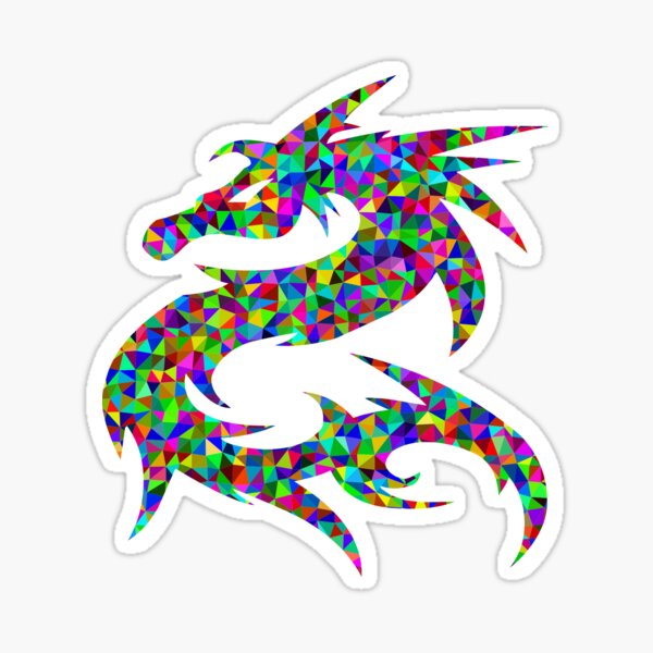 Item preview, coloured dragon designed and sold by bettymckie.