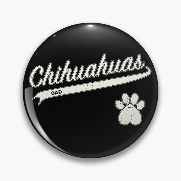 Item preview, Team Chihuahuas Dad - Retro Baseball Jersey - Paw accent - Vintage White lettering designed and sold by 8PawsStudio.