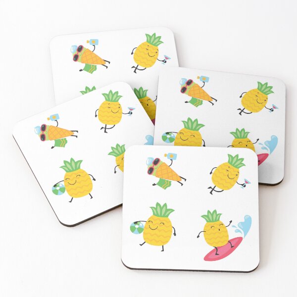 Item preview, Cute Pineapples enjoying Summer designed and sold by TheImperfecto.