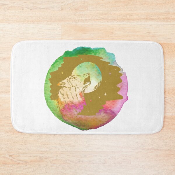 Item preview, Vintage Watercolor of a Wolf Howling Design designed and sold by Red-ElYoubi.