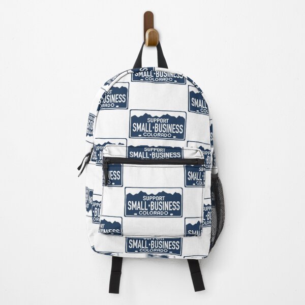Item preview, Support Small Business White on Blue - Colorado License Plate Design designed and sold by ExploreColorado.