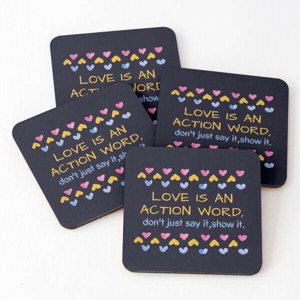 Item preview, Love is an action word ,work hard for it designed and sold by Mammanation.