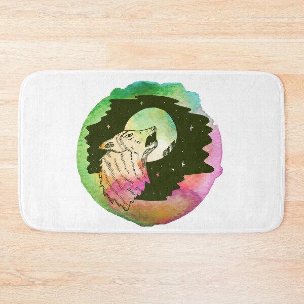 Item preview, Vintage Watercolor of a Wolf Howling Design designed and sold by Red-ElYoubi.