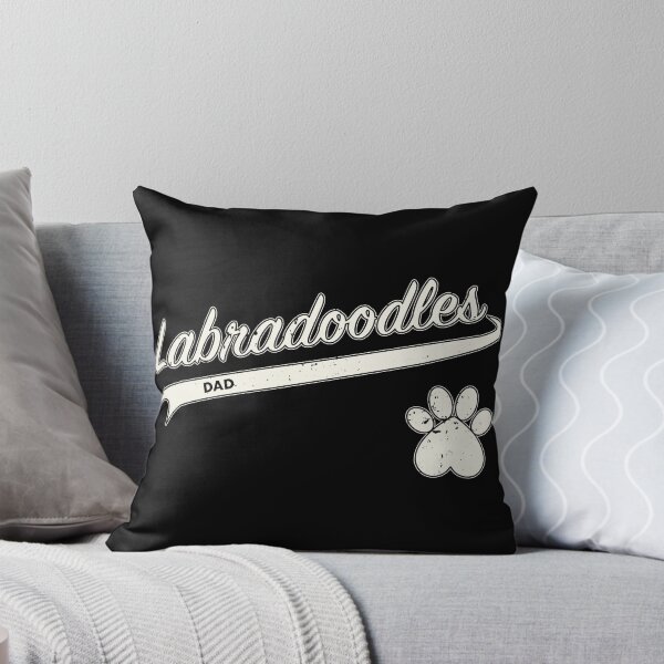 Item preview, Team Labradoodles Dad - Retro Baseball Jersey - Paw accent - Vintage White lettering designed and sold by 8PawsStudio.